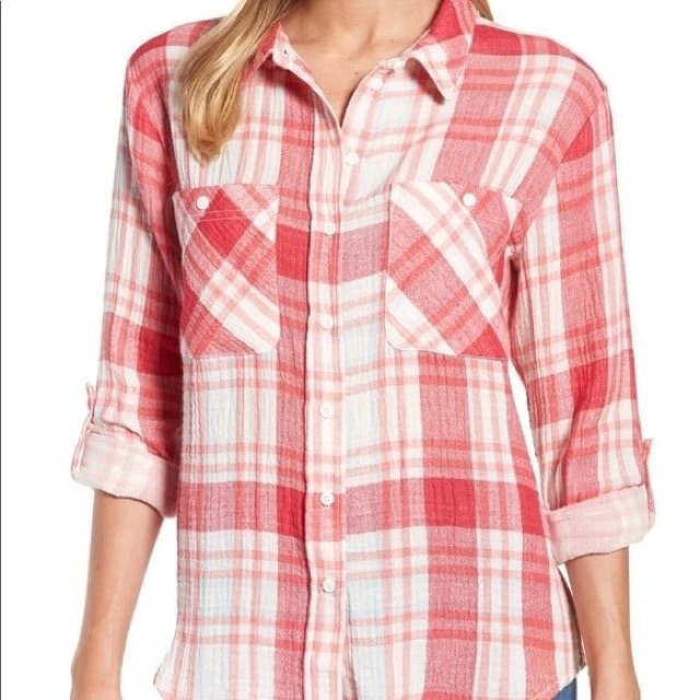 Áo sơmi Sanctuary Steady Boyfriend Shirt Xuất Xịn
