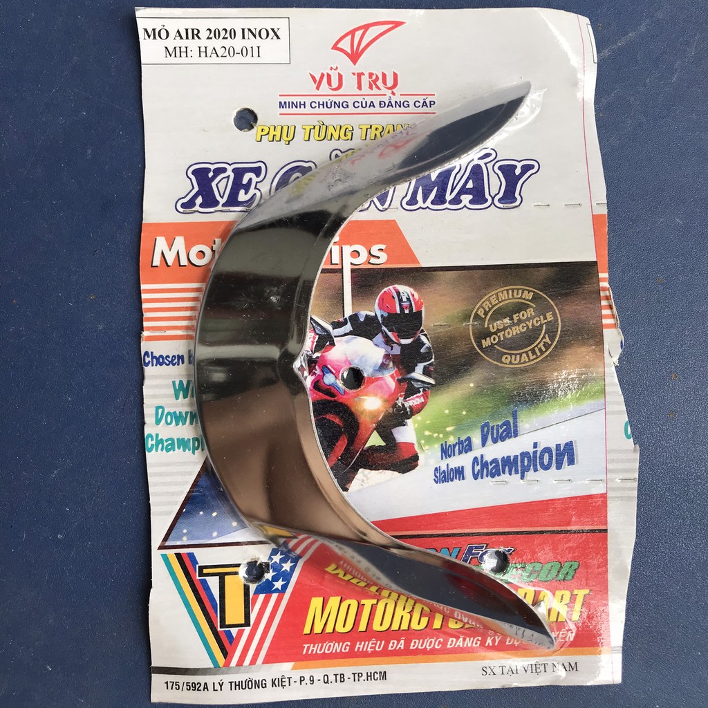 Inox bảo vệ đuôi | Chụp mỏ đuôi dè sau xe AirBlade | Air Blade các đời 2011-2013-2016-2020