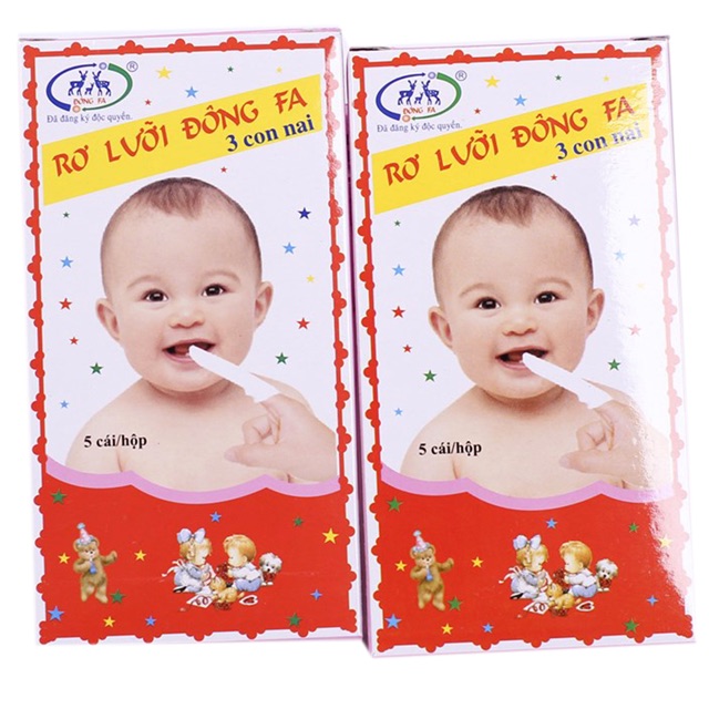 Gạc rơ lưỡi đông pha cho bé