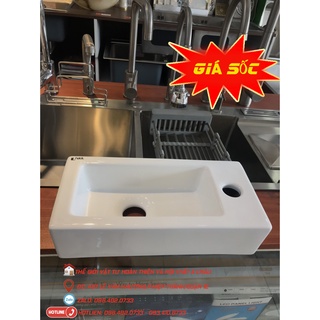 Chậu lavabo y tế,chậu lavabo mini cao cấp men sứ trắng mịn