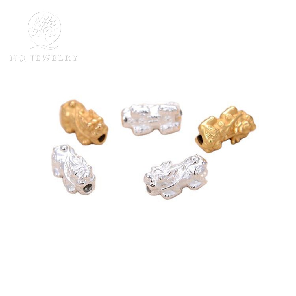 Charm bạc tỳ hưu xỏ ngang - NQ Jewelry