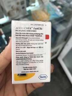 Kim lấy máu ACCU CHEK FASTCLIX