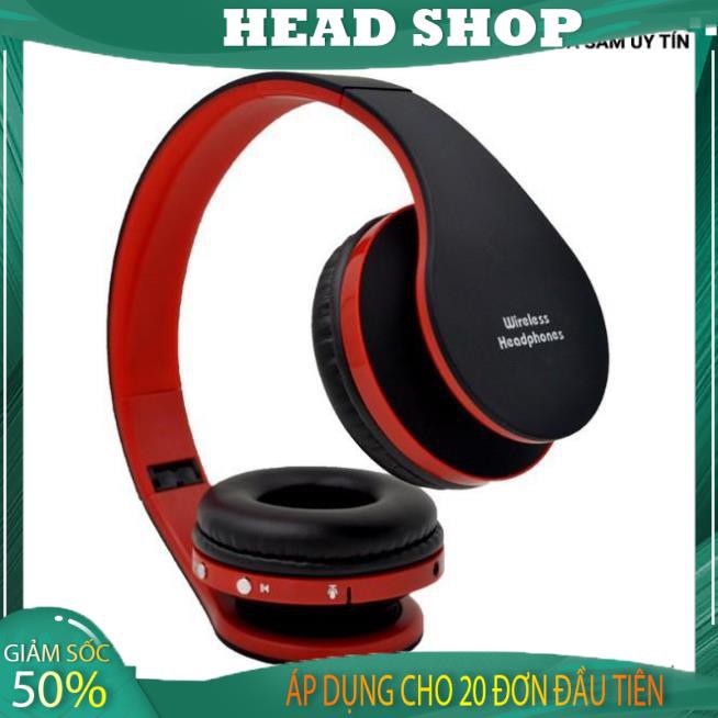 Tai nghe Bluetooth NX-8252 chụp tai thể thao không dây có mic 2 chức năng nghe HEAD SHOP