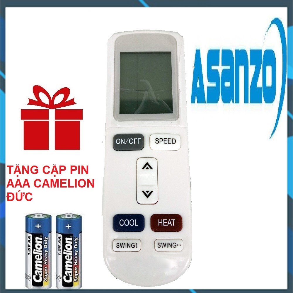 Remote máy lạnh ASANZO mẫu 2 - Điều khiển điều hòa ASANZO mẫu 2