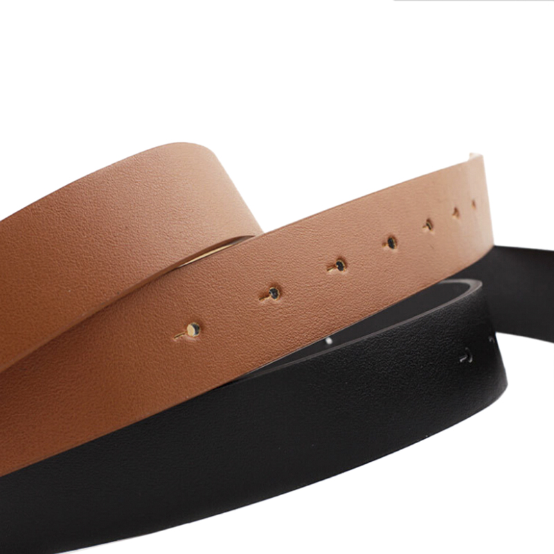 Thắt lưng da khóa tròn kim loại thời trang cao cấp cho nữ