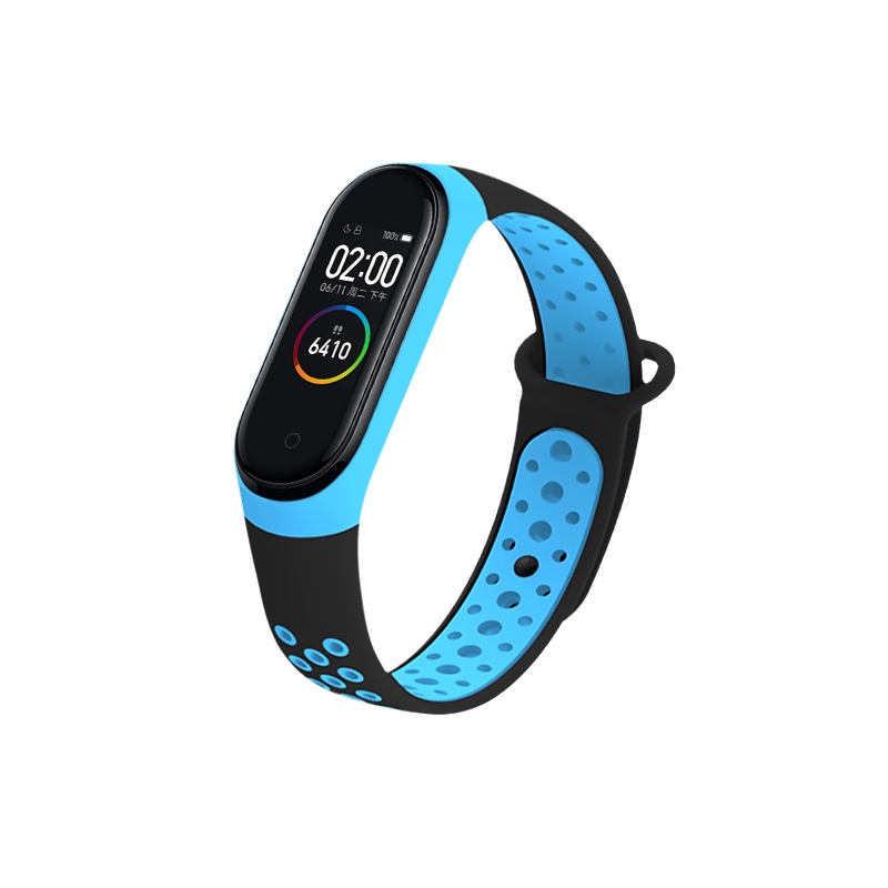 Dây Đeo Thay Thế Chất Liệu Silicon Màu Trơn Cho Mi Band 4/3wr