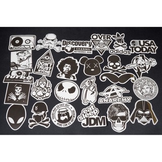 Sticker dán hoạt hình nhiều mẫu chống nước sticker dán mũ bảo hiểm vali laptop cực xinh