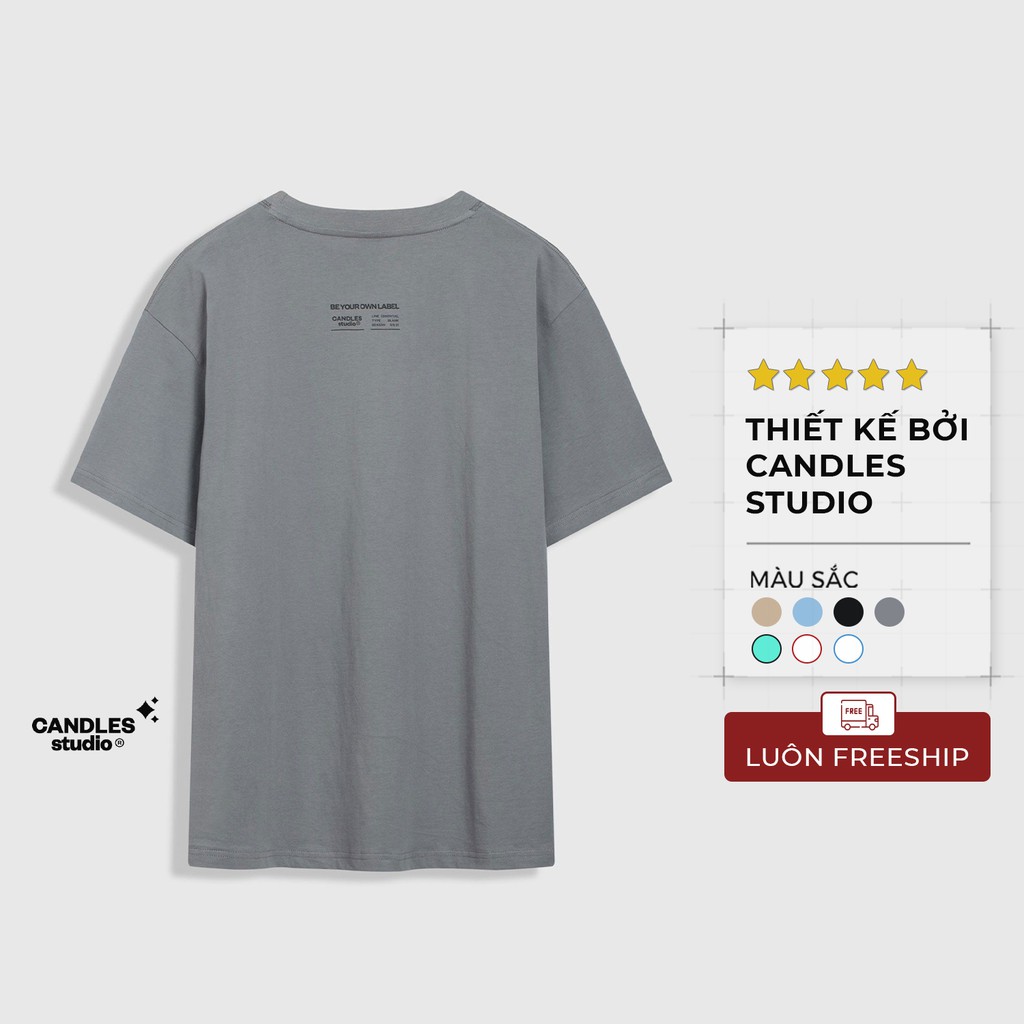 Áo thun Candles Essential xám | BigBuy360 - bigbuy360.vn