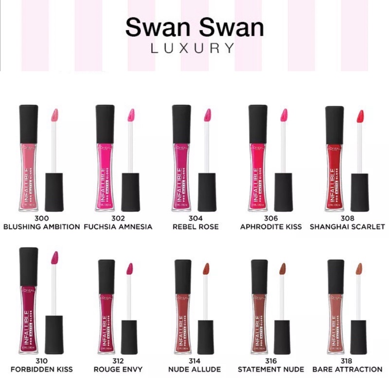 Son Kem Lì Loreal Infallible Lip Pro Matte Gloss