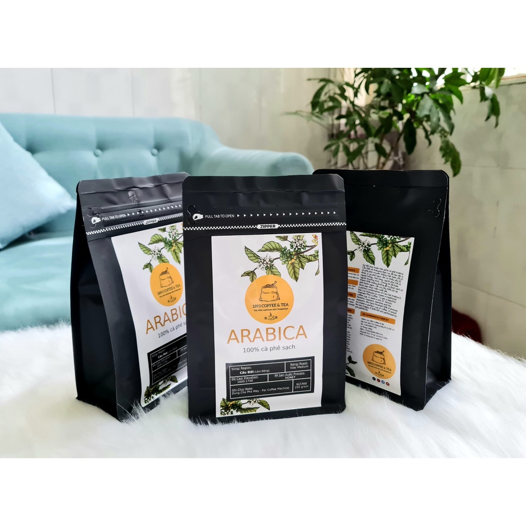 Combo 2 túi Cà phê nguyên chất Arabica Cầu Đất và Robusta Bảo Lộc 100% vị truyền thống đậm đà từ 1893 Coffee & Tea | BigBuy360 - bigbuy360.vn