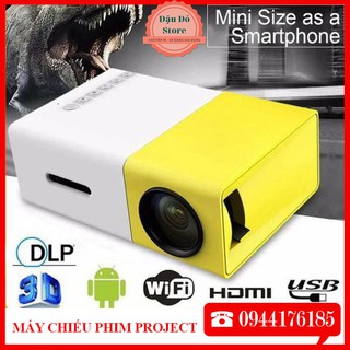 [SALE HOT] Hàng Chính hãng Máy chiếu mini YG-320 Smart LED Projector Full HD 1080p Support Max 60 inch