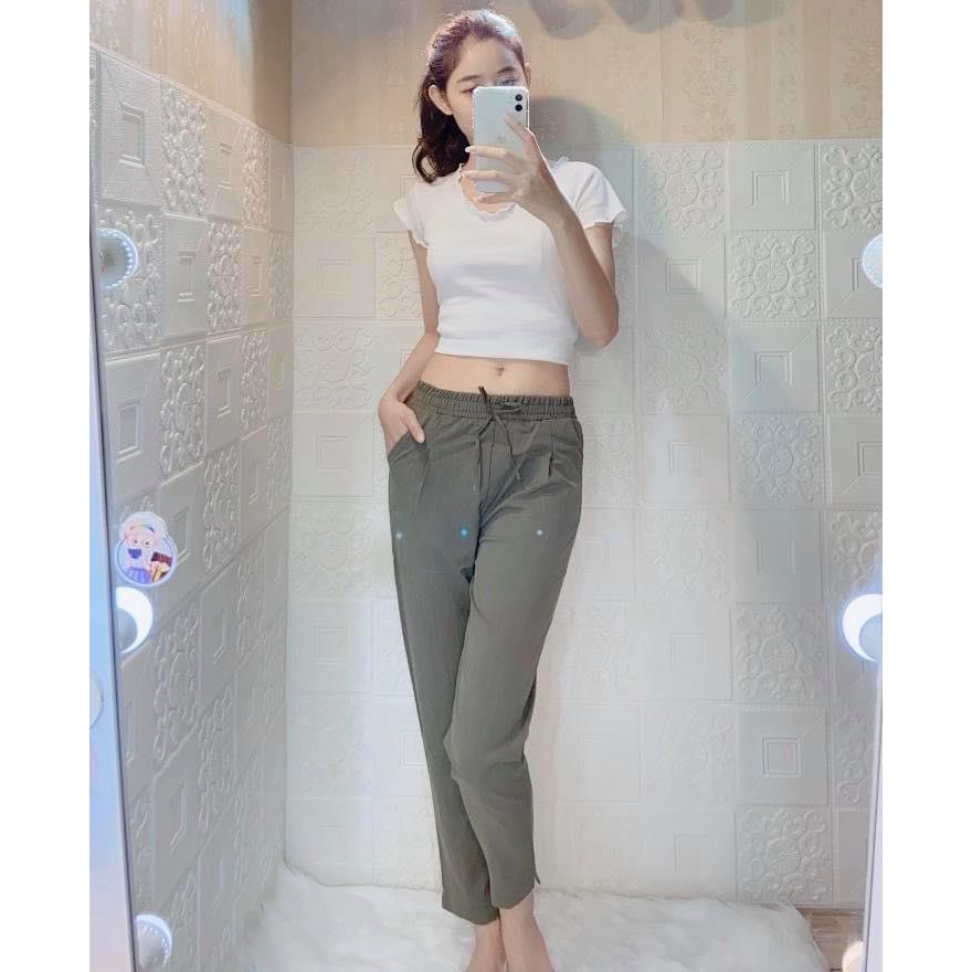 Quần BAGGY ĐŨI CẠP CHUN NHẸ MÁT