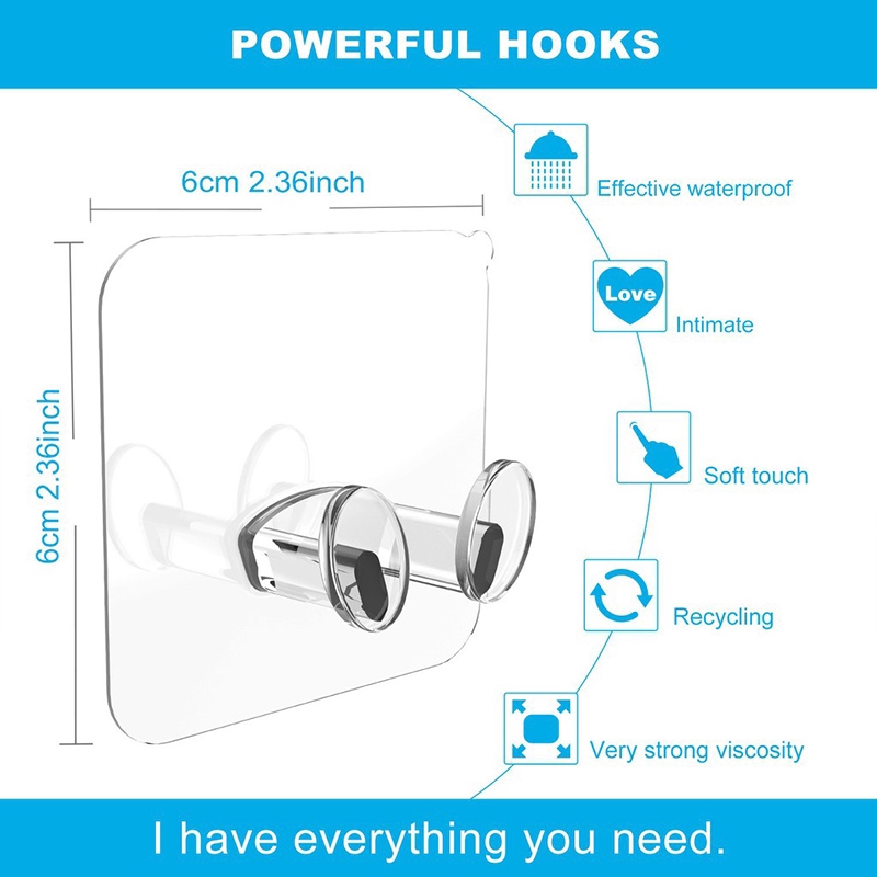 Set 10 móc nhựa treo dây điện có giác hút tiện dụng