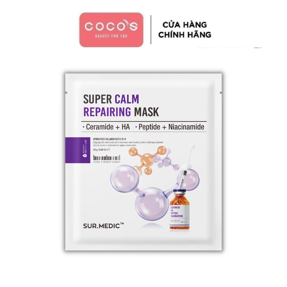 Mặt nạ SURMEDIC Mask Làm Dịu, Phục Hồi Da 30ml - Super Calm Repairing Mask