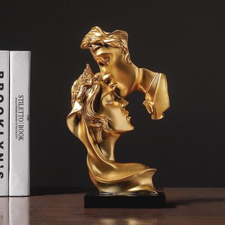 Tượng đôi tình nhân, trang trí decor phòng khách