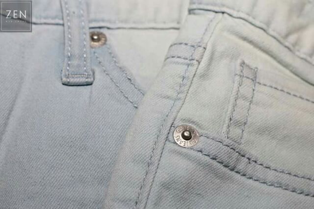 Quần Jeans G.U Form SlimFit Màu Baby Blue