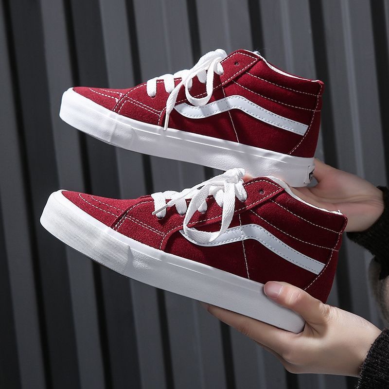 Giày Thể Thao canvas Cổ Cao Thời Trang Cho Cặp Đôi vans