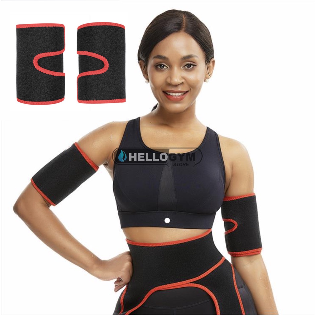 Đai Nịt Bắp Tay HelloGym Đốt Cháy Mỡ Thừa Giảm Calo Cho Nữ, Ngăn Ngừa Chảy Xệ