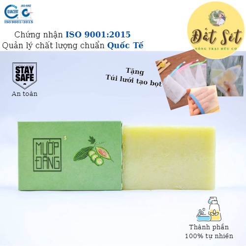 Xà Bông Sinh Dược Hữu Cơ MƯỚP ĐẮNG - Đất Sét NTHC - HTX Sinh Dược