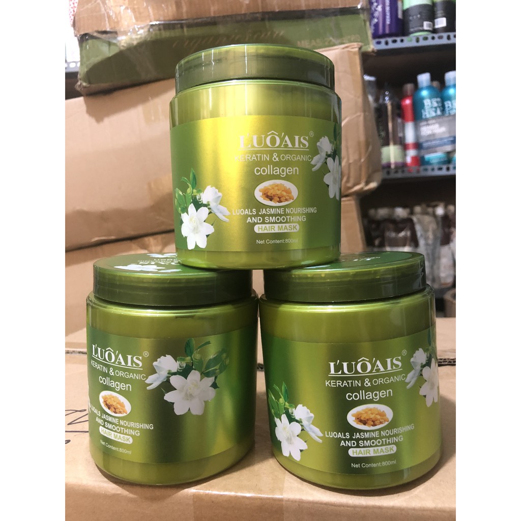 [CHÍNH HÃNG - SIÊU RẺ] HẤP Ủ L’UO’AIS Keratin Organic chiết xuất Hoa Nhài Hũ 800ml | BigBuy360 - bigbuy360.vn