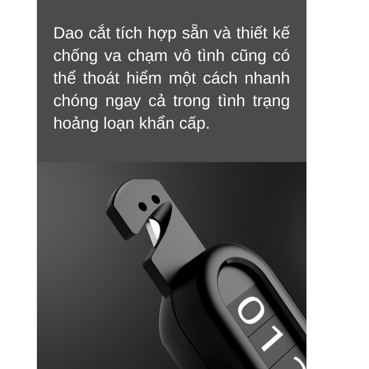Bảng ghim số điện thoại ô tô kết hợp dụng cụ thoát hiểm đa năng