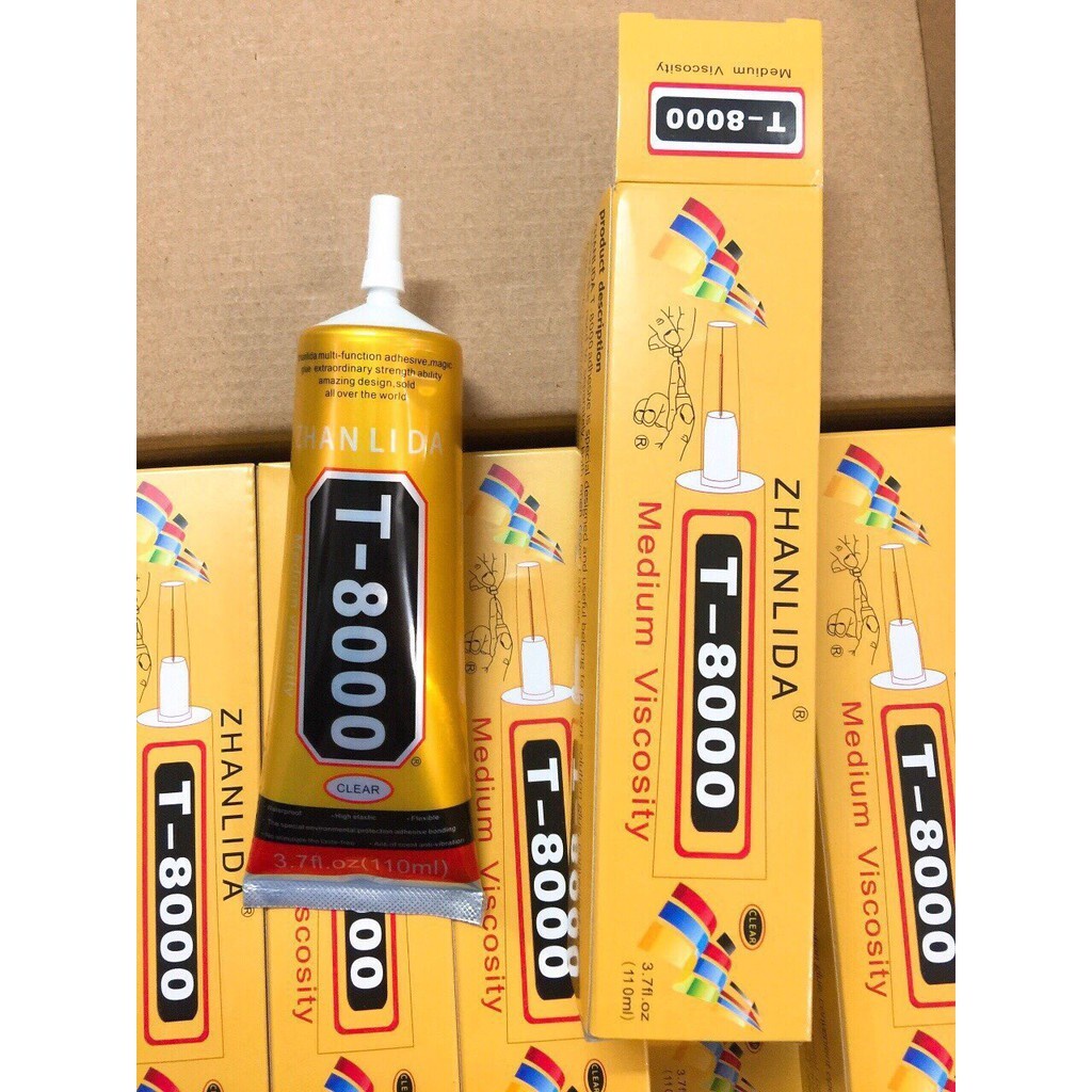 Keo Zhanlida T-8000 đa năng: thủ công mỹ nghệ, giày vải, đính hạt, cố định,....