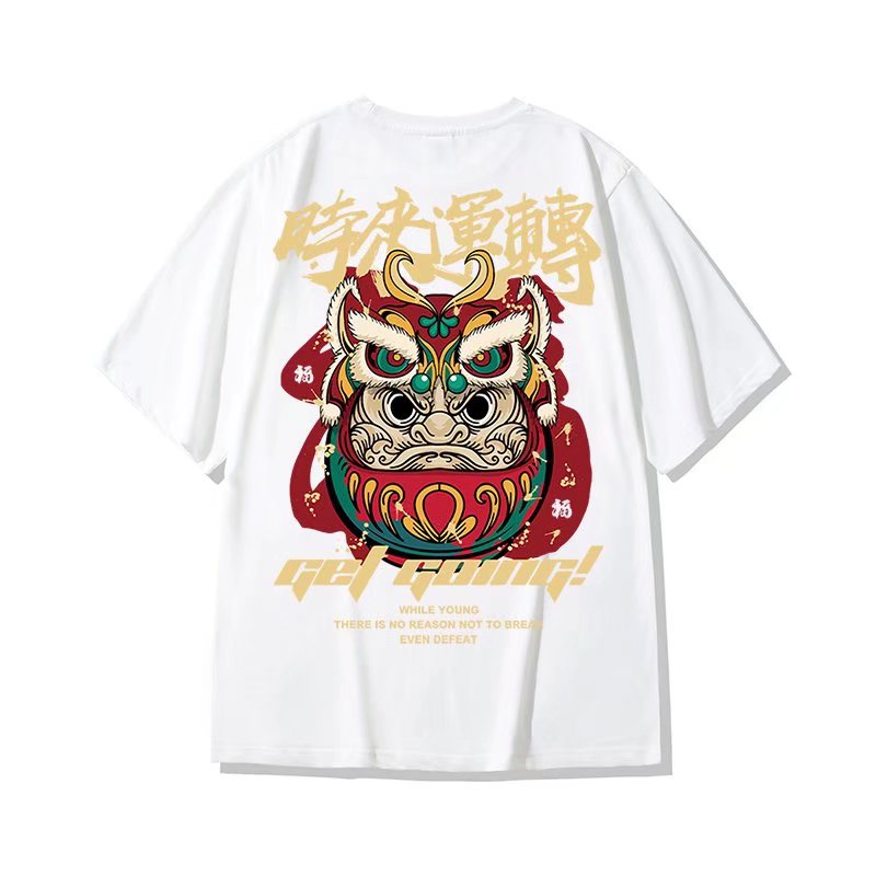 Áo Thun Tay Lỡ Cổ Tròn In Chữ M-8XL Phong Cách Hip Hop Thời Trang Mùa Hè Cho Nam Và Nữ