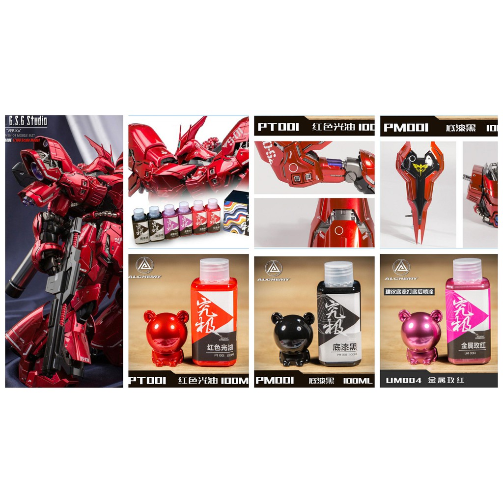 Sơn mô hình gundam Set color cho MG RG Sazabi Sinanju