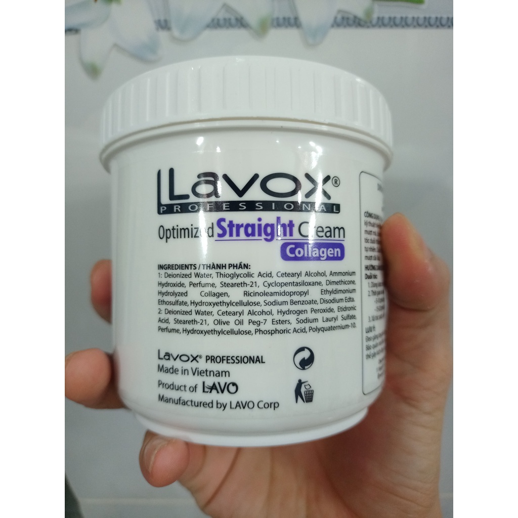 Duỗi tóc Lavox tím 500mlx2