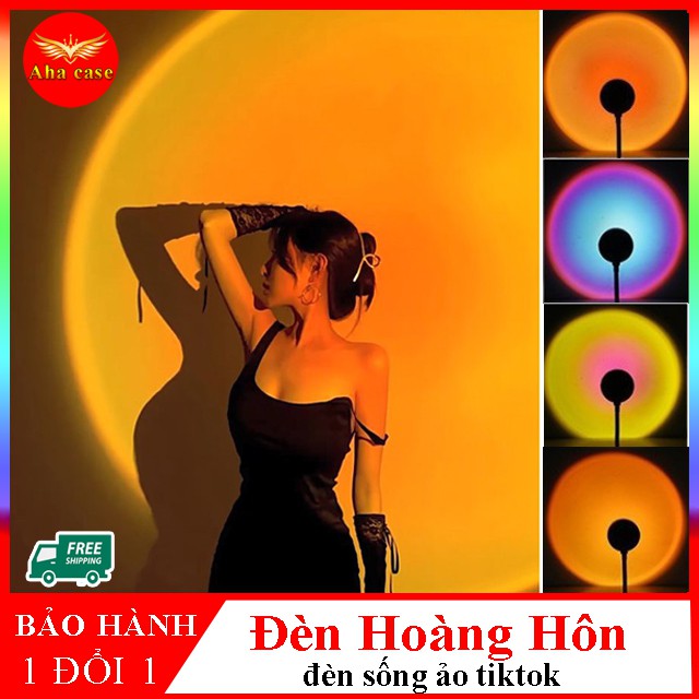 Đèn Hoàng Hôn có decal chuyển đổi màu hoàng hôn, mặt trời, chụp ảnh sống ảo, quay tiktok