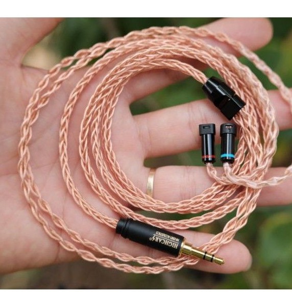 Cáp nâng cấp cho tai nghe đồng tinh thể  7n occ litz 25awg