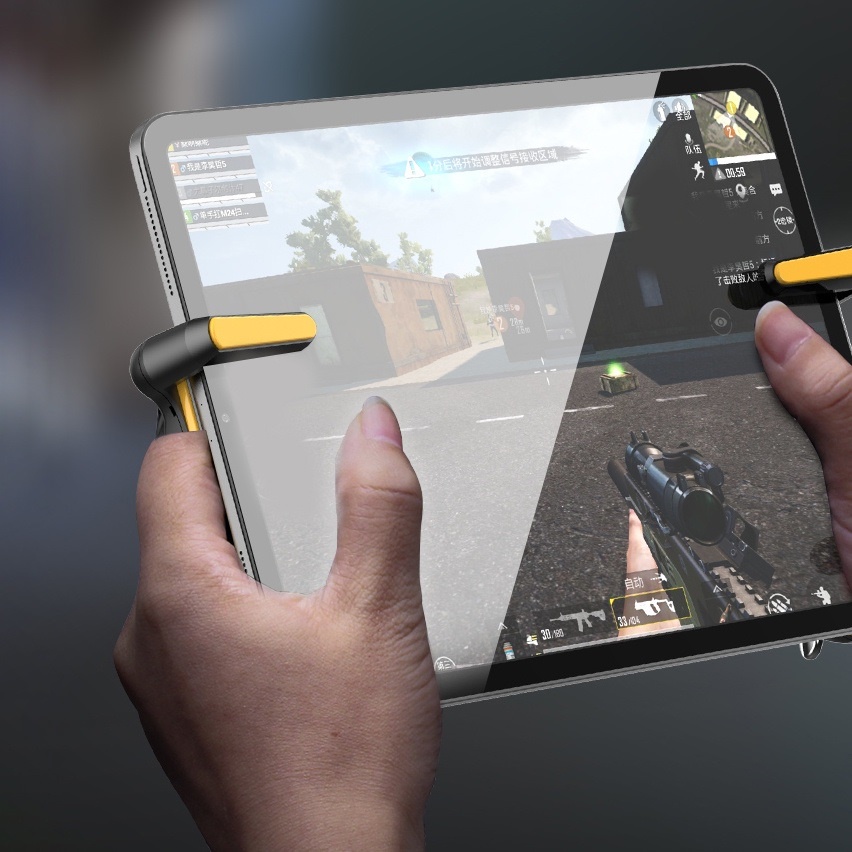 🆔Tay cầm chơi game Ipad 6 ngón tặng kèm 4 bao tay chơi game ff,pubg,rol,... auto tap siêu nhạy, nút bắn pubg gaming.