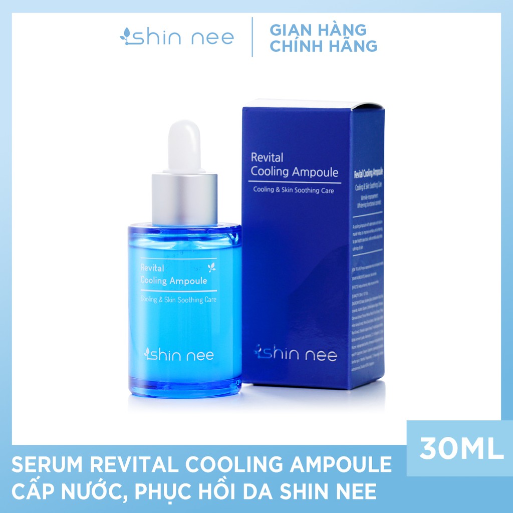 Serum Revital Cooling Ampoule cấp nước, phục hồi da Shin Nee 30ml