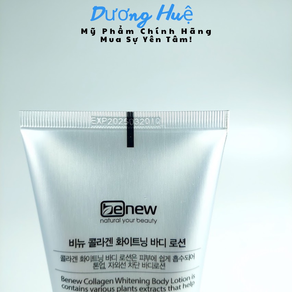 Dưỡng Thể Trắng Da Nâng Tone Tức Thì Benew Collagen Whitening Body Lotion 200ml