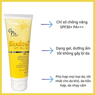 [HB Gift] Kem Chống Nắng Fixderma Shadow -75g