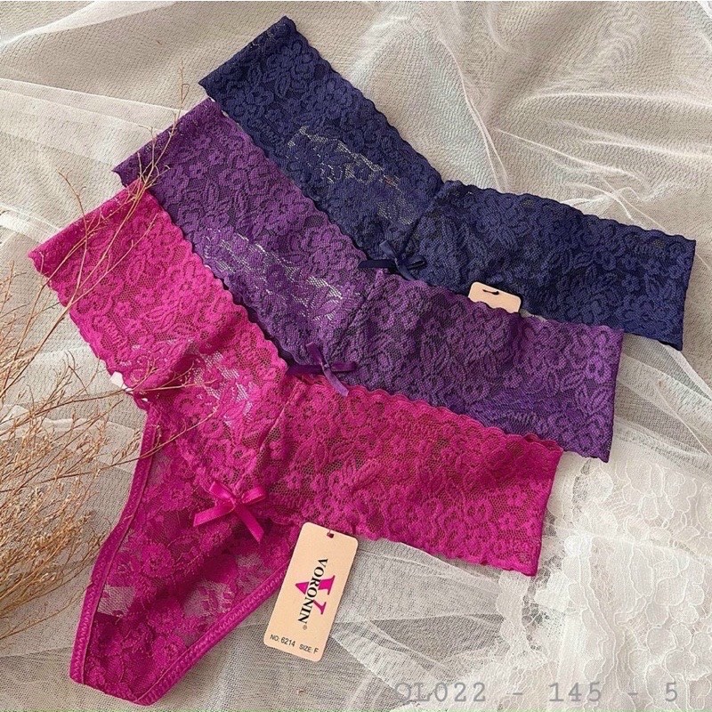 Quần Lót Lọt Khe Ren Sexy Lọt Khe Thông Hơi gợi cảm ôm dáng dạo đường cong quyến rũ QL7
