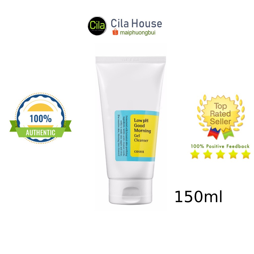 [Mã SKAMPUSH11 giảm 10% đơn 200k] Sữa rửa mặt Cosrx Low pH Good Morning Gel 150ml - Cila House