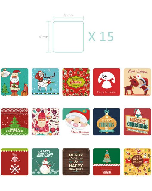 Mẫu Noel - Băng dính trang trí washi tape, Sticker dáncác mẫu mùa đông và lấp lán