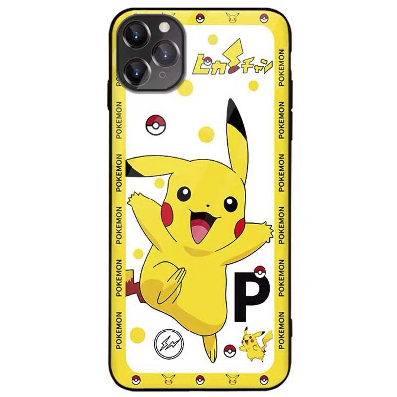 Ốp lưng iphone kính pi.ca.chu case 14plus 14 pro max 13 12 promax 11 mini 6 6s 7 8 plus x xr xs Se