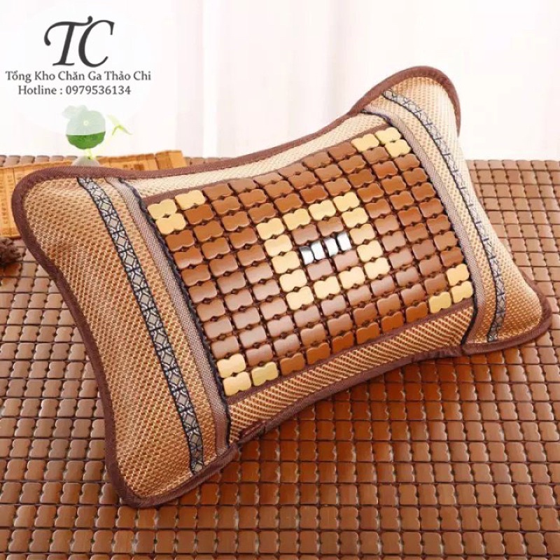 Gối Trúc Hạt Matxa Đầu- Thoáng Gáy- Hỗ Trợ Lưu Thông Máu