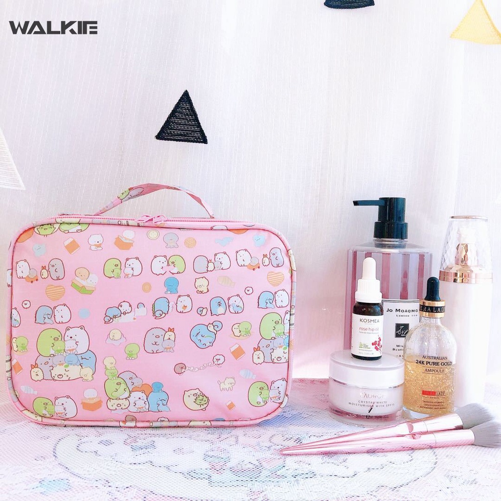 SANRIO Túi Đựng Mỹ Phẩm Chống Thấm Nước Họa Tiết Hoạt Hình Hello Kitty