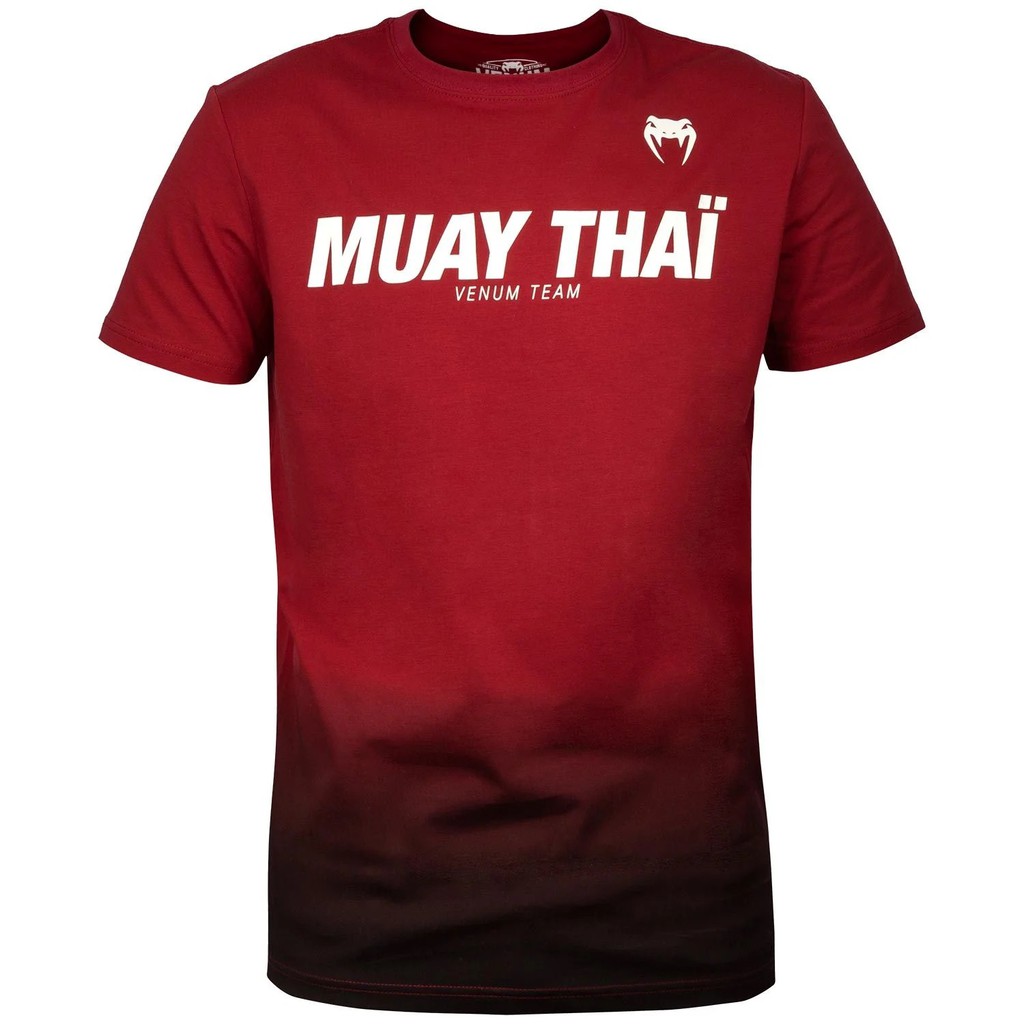 Áo Venum Muay Thai VT T-Shirt - Red Wine/Black