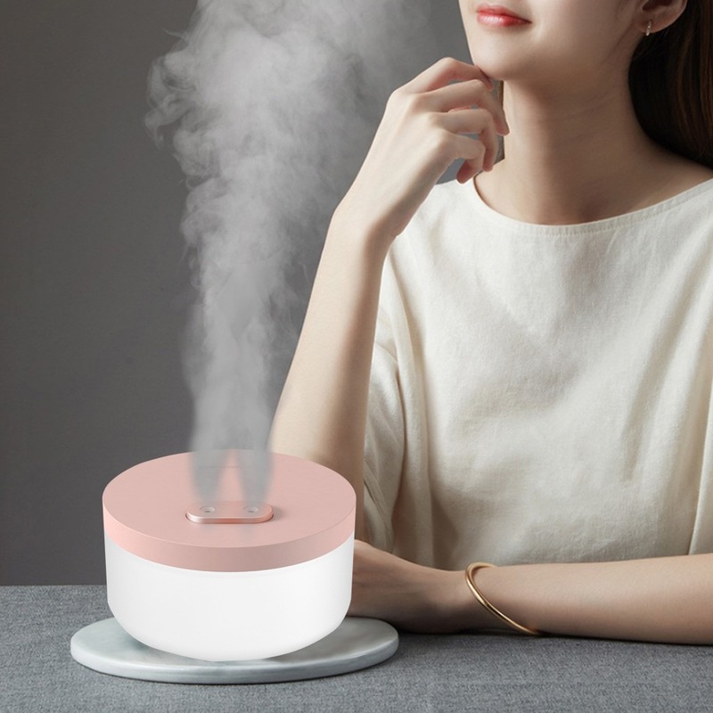 free  2 PC Cotton Sticks 1000/400/260ml Portable Mini Air Humidifier Double Nozzle Cool Mist Aroma Diffuser with Night Light