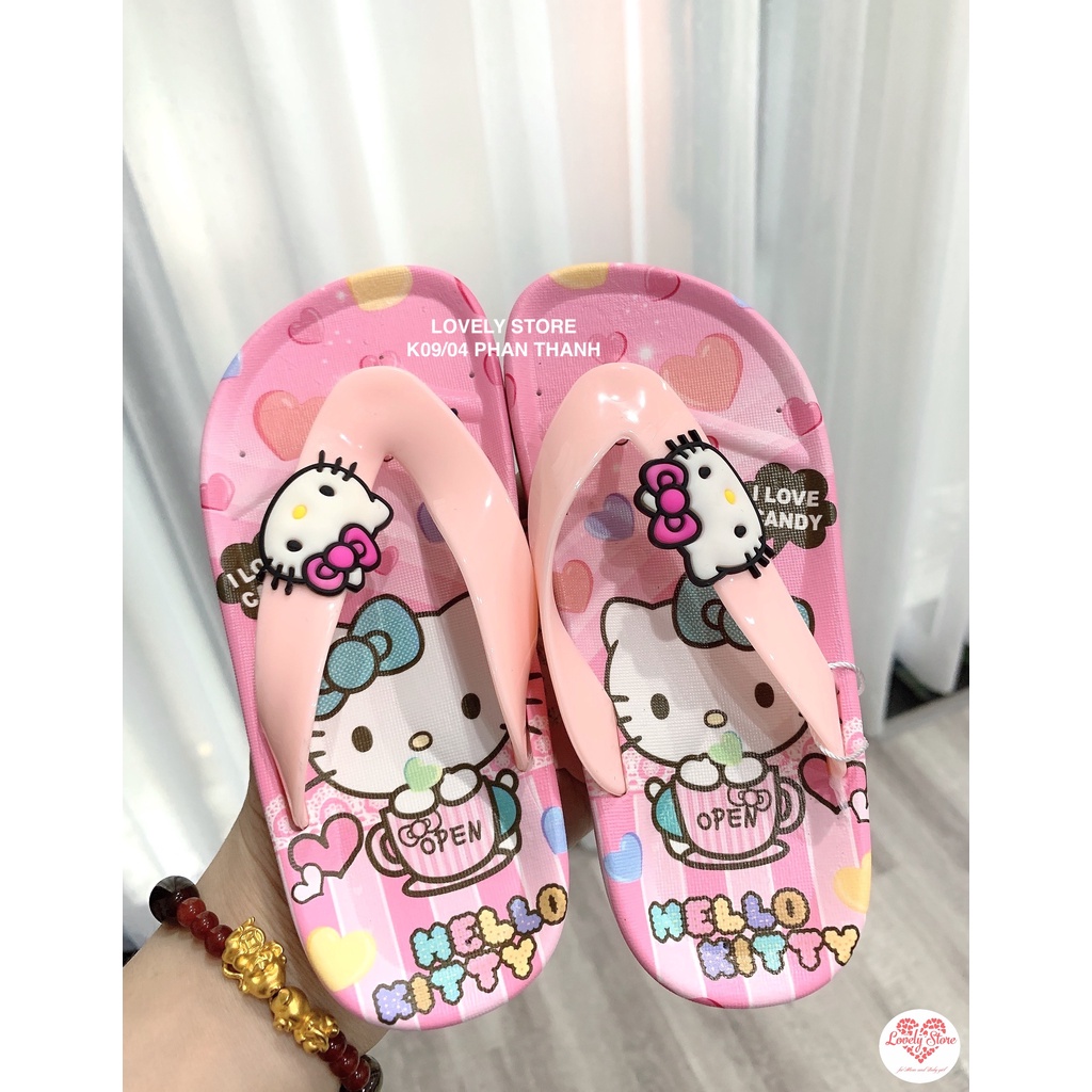 🌸Dép Mèo Kitty Cho Bé Gái. Dép Xỏ Ngón Đáng Iu Chống Trơn Trượt, thời trang mùa hè, đi mưa vừa an toàn đáng iu cho bé gá