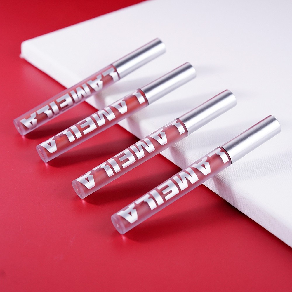 Son Kem Bóng Nhung Mịn Tint Lì Lameila  Velvet Lip Glaze Dưỡng Ẩm Chống Thấm Nước
