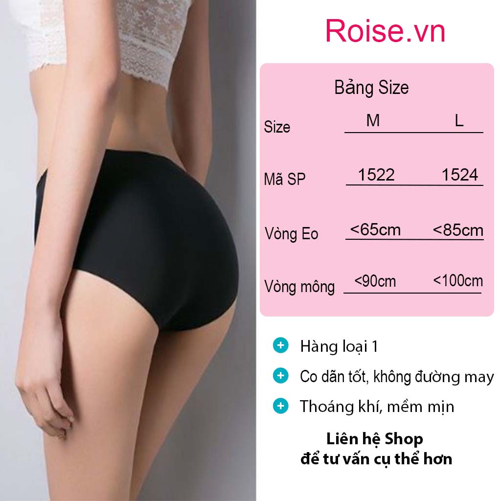 Quần Lót Nữ - Quần Lót Su Đúc Thông Hơi Loại 1- Chất Lanh Siêu Thoáng Mát - Không Đường May