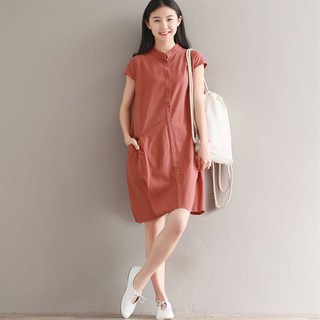 Váy Bầu Nâu Đất Cổ Tàu