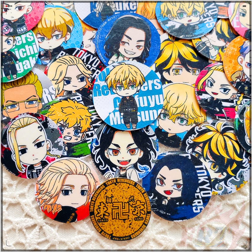 ★★★ Tokyo Revengers Q-2 Mini Diary Manual Stickers ★★★ 40Pcs/Set Anime DIY Fashion Scrapbooks Album Decor Decals Stickers