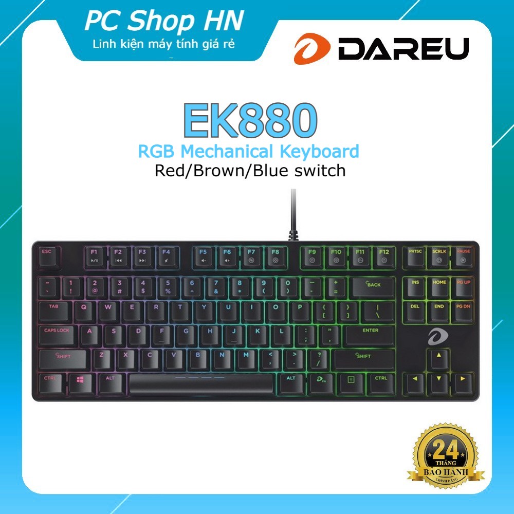 Bàn phím cơ Gaming DAREU EK880 87KEY