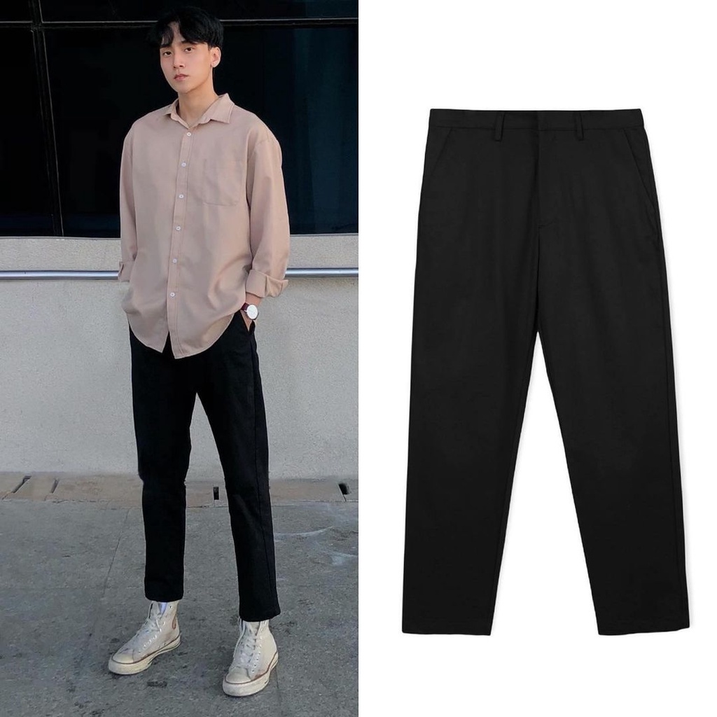 Quần Dài Nam Baggy Kaki TOKO Lưng Tây Phong Cách Hàn Quốc Unisex